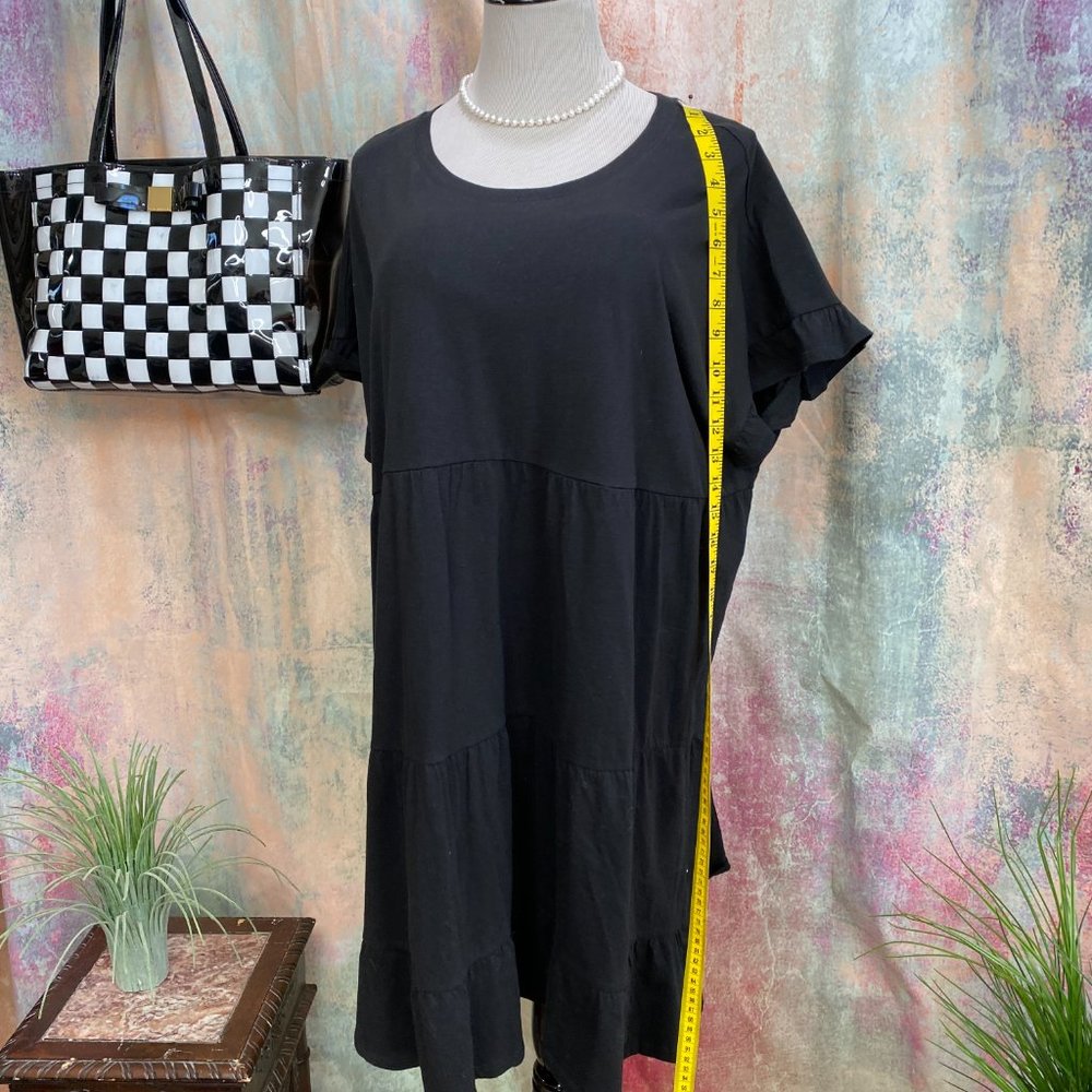 📌Time and Tru Tiered Smock Cotton Casual Dress - Picture 6 of 13